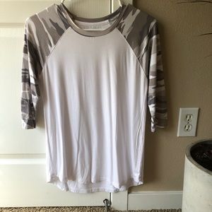 Brand new sweet Romeo camo baseball t